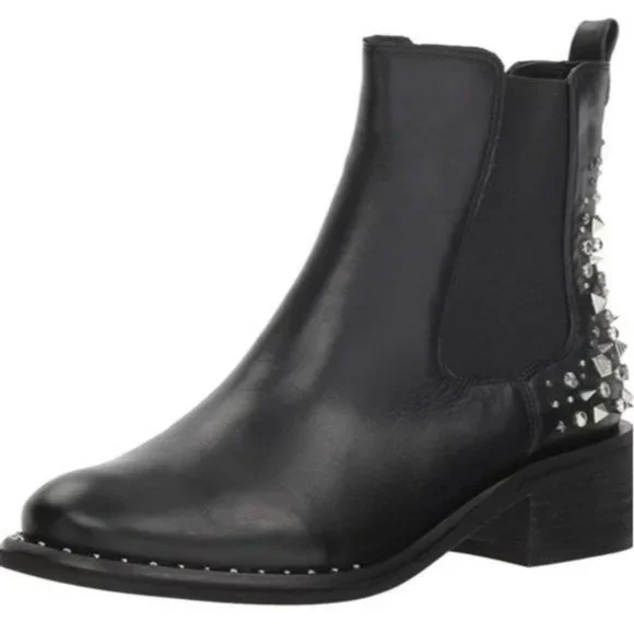 Sam Edelman Black Dover Embellished Chelsea Bootie Black -8.5 - Picture 2 of 11